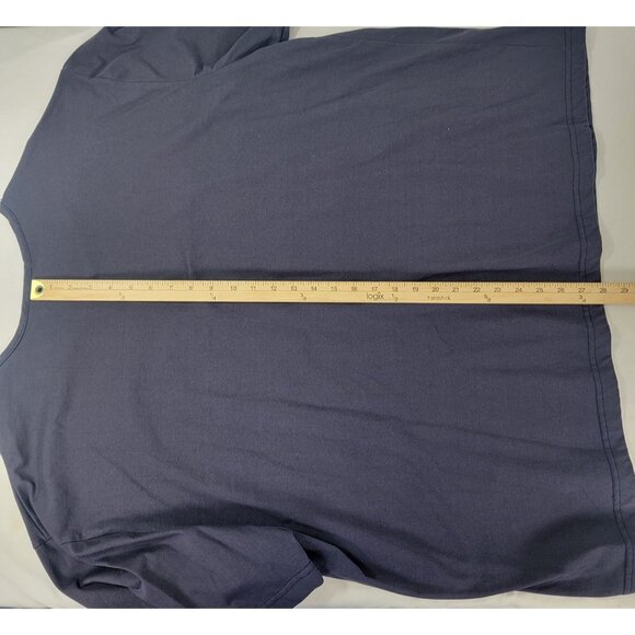 CST Sport Women's Short Sleeve Shirt Top Navy Blue White Red Stars Patriotic 3X - Picture 5 of 6